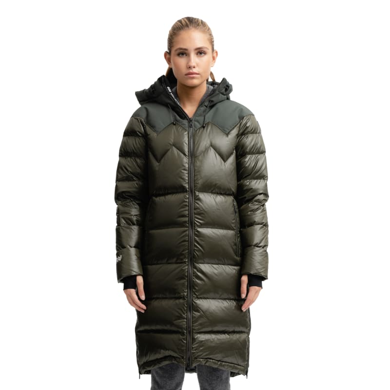 Mountain Works Women’s Cocoon Down Coat Military