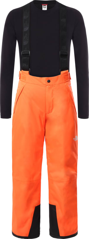 The North Face Kid’s Snowquest Bib Pant Power Orange