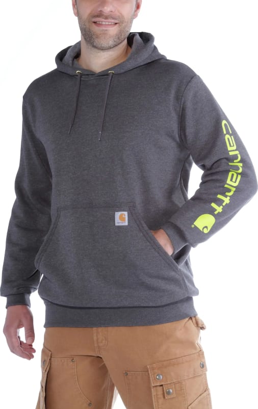 Carhartt Men’s Sleeve Logo Hooded Sweatshirt