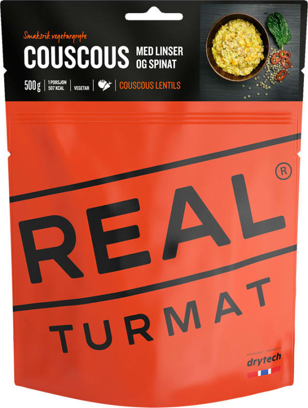 Real Turmat Coscous With Lentils And Spinach