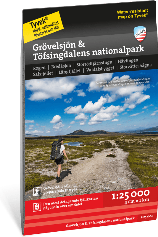 Grövelsjön & Töfsingdalens nationalpark 1:25 000