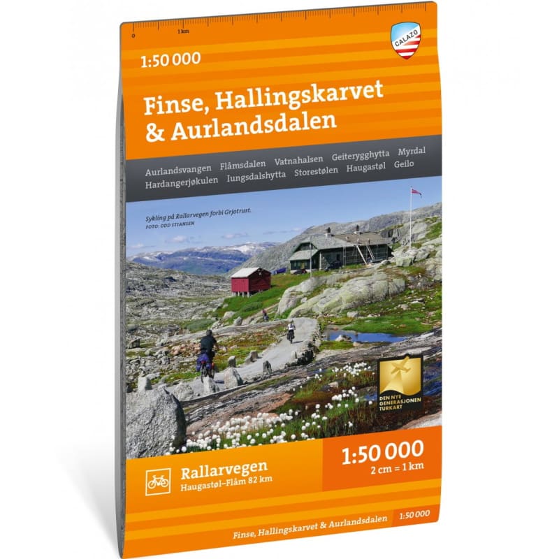 Turkart Finse Hallingskarvet & Aurlandsdalen 1:50 000