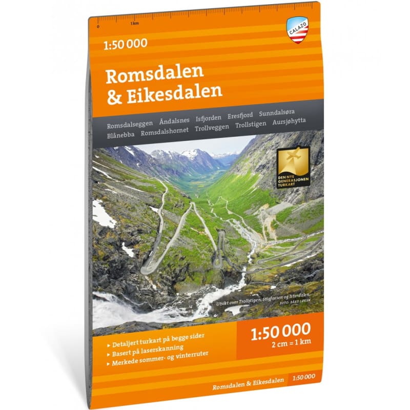 Turkart Romsdalen & Eikesdalen 1:50 000