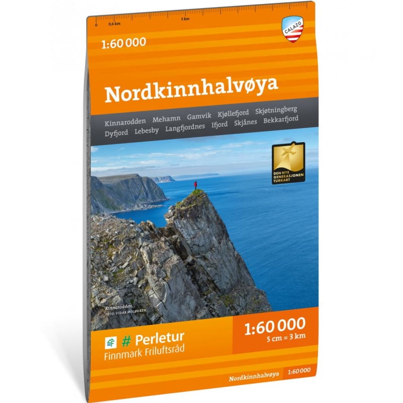Turkart Nordkinnhalvøya 1:60.000