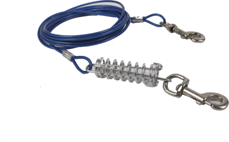 Active Canis Tie Out Cabel With Spring 4,7 m