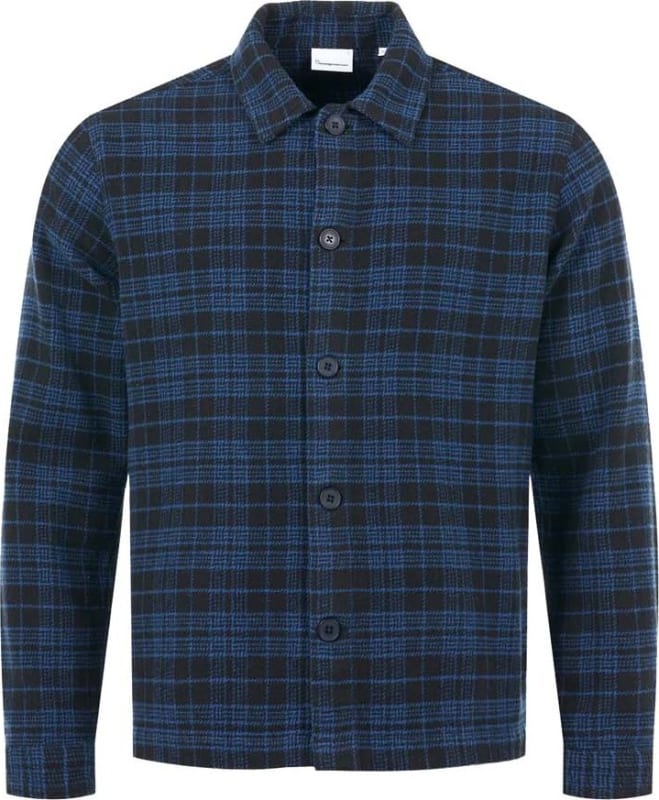 Men's Classic Checked Cotton Buttoned Overshirt