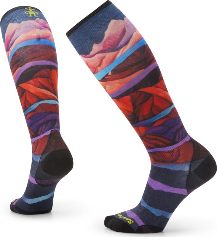 Women’s Ski Zero Cushion Print Over The Calf Socks