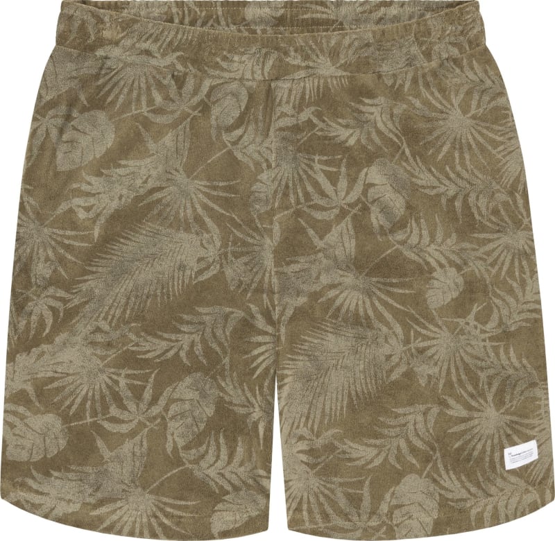 Knowledge Cotton Apparel Men’s Casual Printed Terry Short
