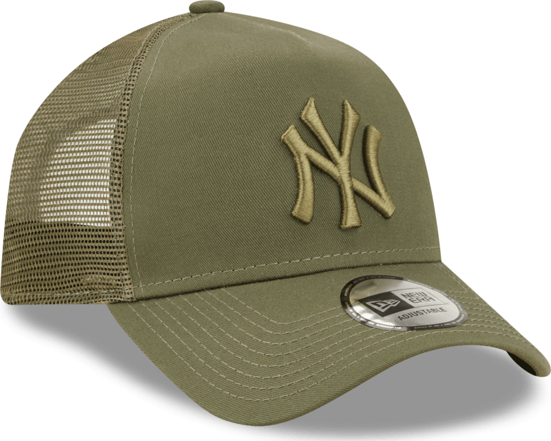 New York Yankees Tonal Mesh Green A-Frame Trucker Cap