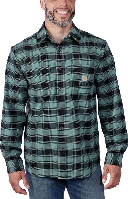 Carhartt Men’s Flannel Long Sleeve Plaid Shirt