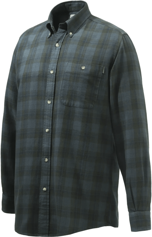 Beretta Men’s Wood Flannel Button Down Shirt