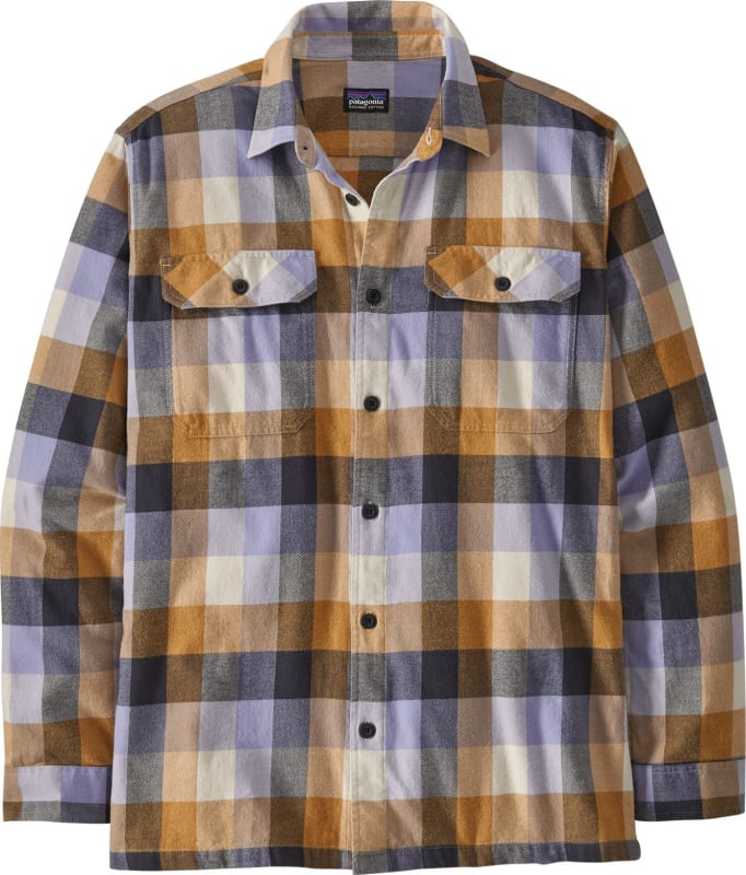 Men’s Long Sleeved Organic Cotton Mid Weight Fjord Flannel Shirt