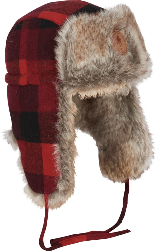 Pinewood Classic Checked Fur Hat