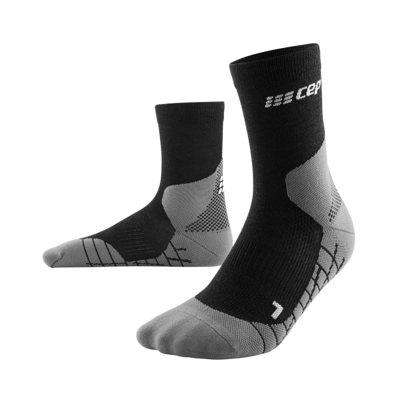 Men’s Hiking Light Merino Mid Cut Compression Socks