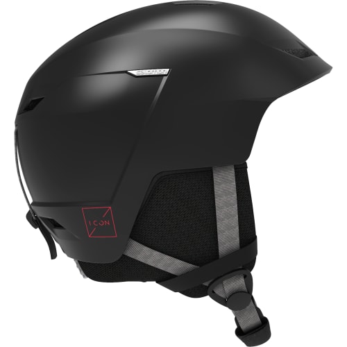Black ski helmet