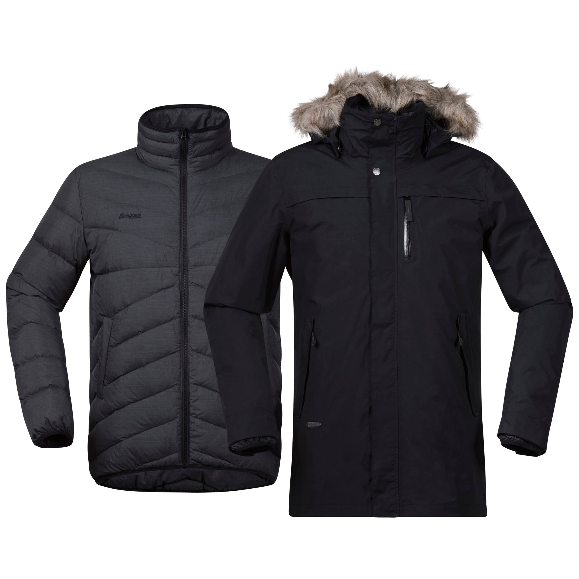 Kjøp Bergans Sagene 3in1 Jacket fra Outnorth Vinterjakke dame 3 i 1 jakke ~Avtagbar indre jakke i