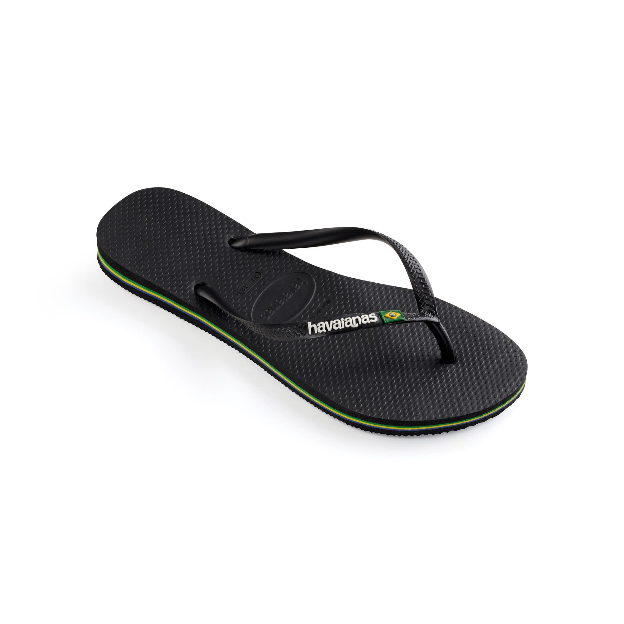 Black Slide Brasil Havaianas Sandaler - Sko Til Dame Black Slide Brasil Havaianas Sandaler - Sko Til Dame
