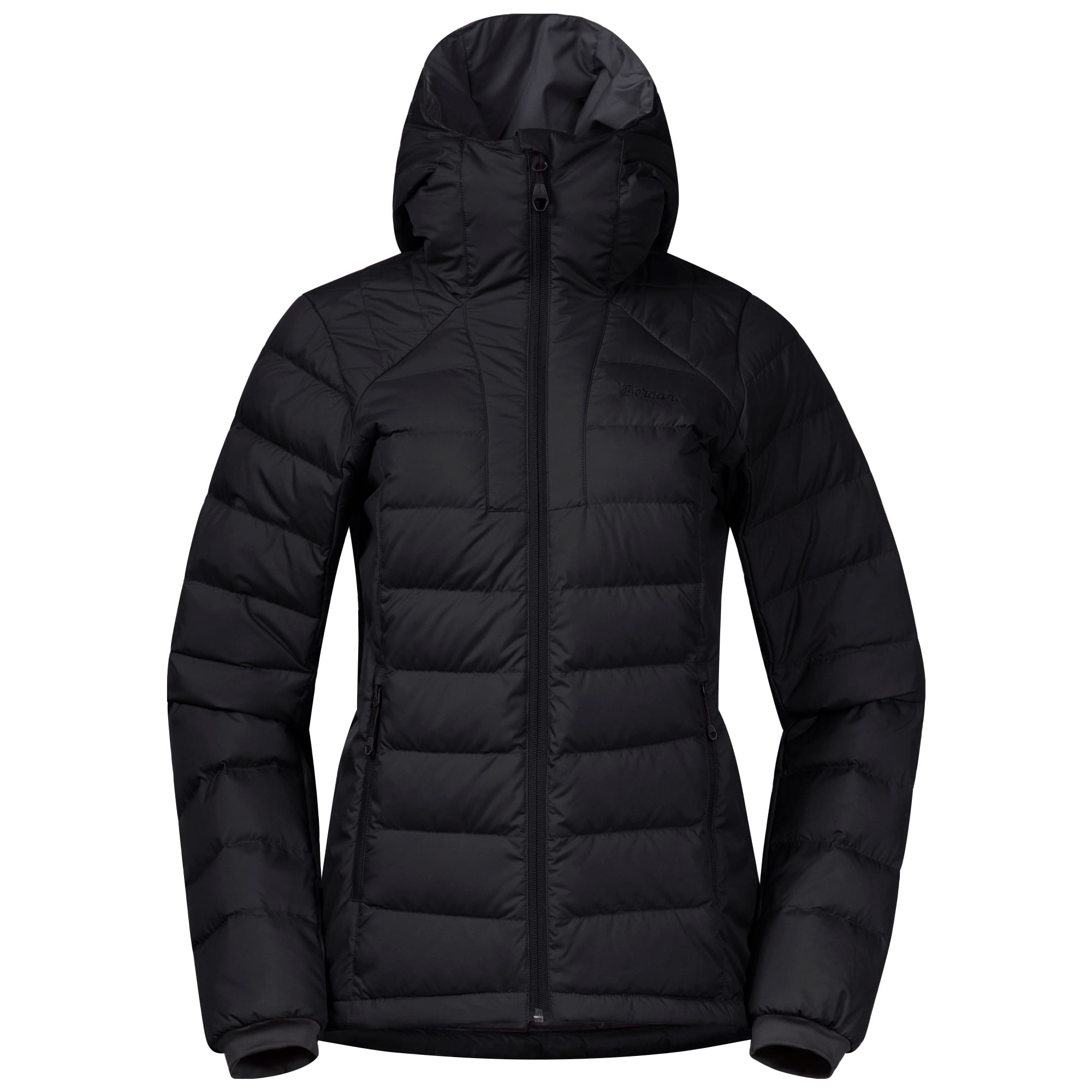 polar hybrid womens long down jacket