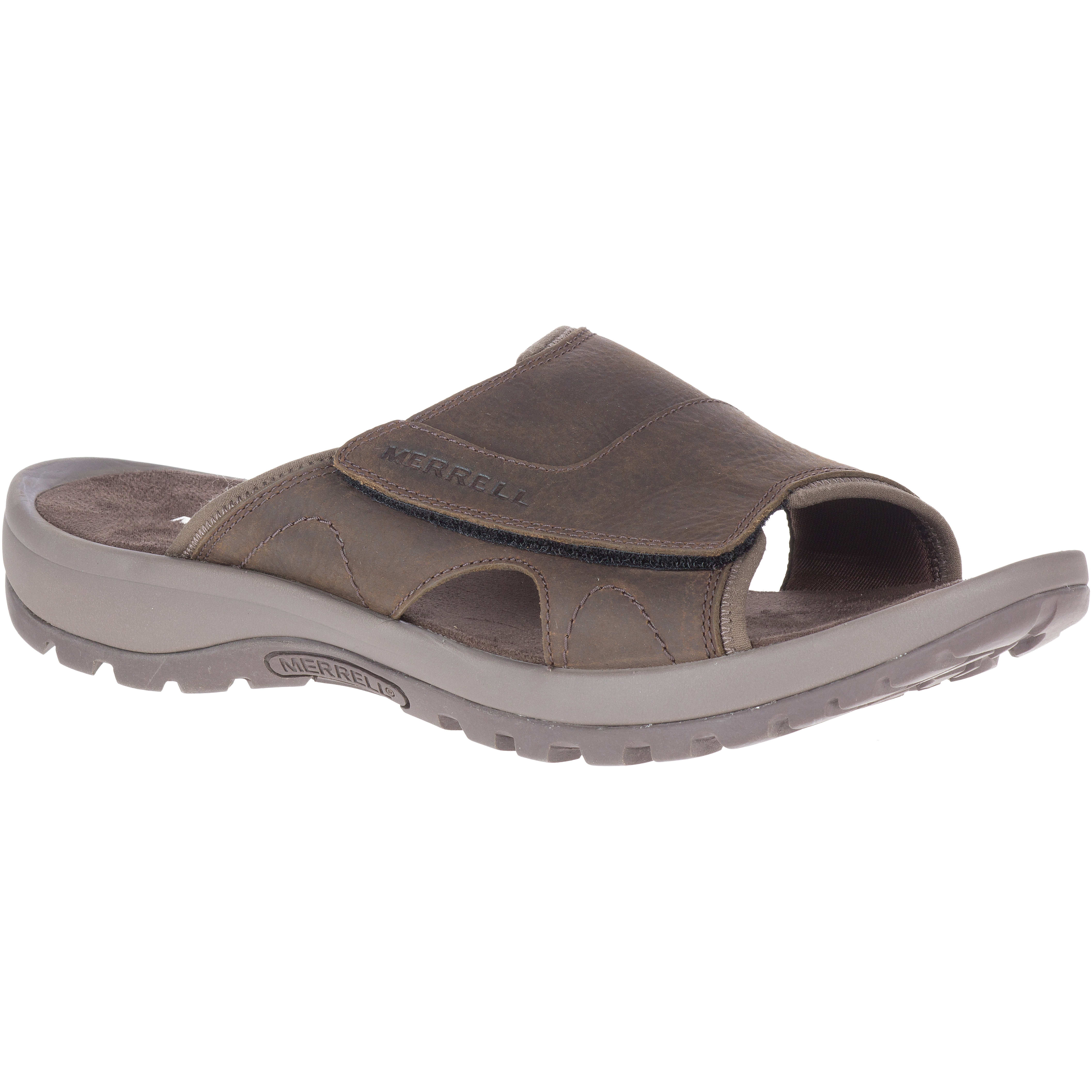 merrell men's sandspur slide leather slipper